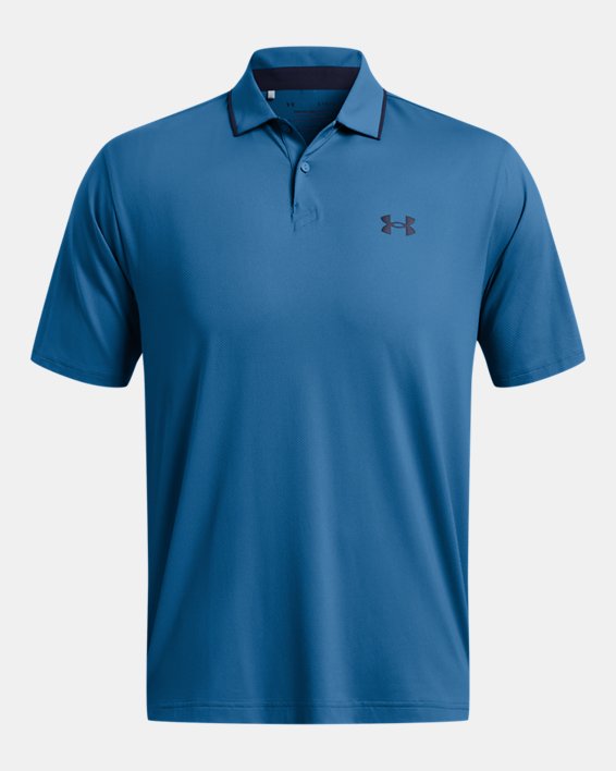 เสื้อโปโล UA Iso-Chill สำหรับผู้ชาย in Blue image number 3